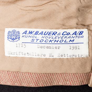 Five pieces of clothing owned by Kar de Mumma, second half of the 20th Century.