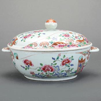 TERRIN med LOCK, kompaniporslin. Qingdynastin, Qianlong (1736-95).