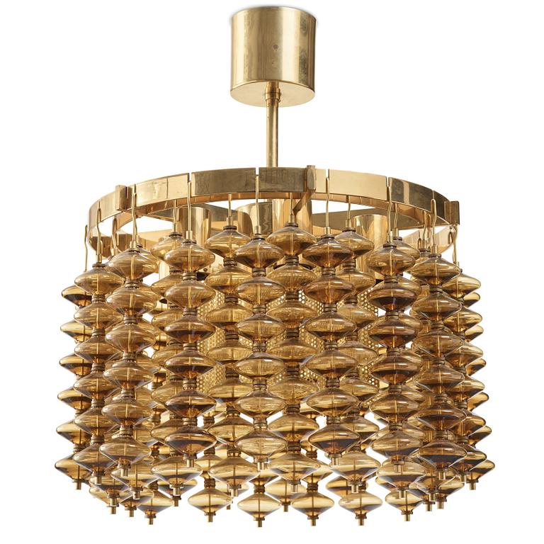 Hans-Agne Jakobsson, an "Estrella" ceiling lamp, model T580/H, Markaryd, Sweden 1960-70's.