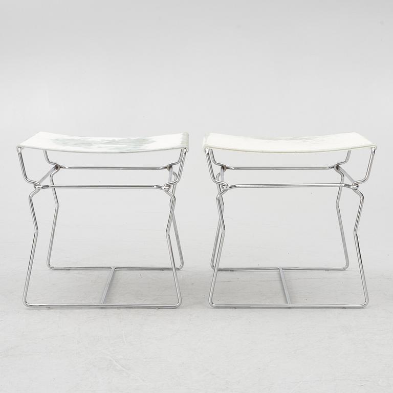 Nicole Äbischer, a pair of "Pyllon" stools, B & B Italia, 2006.