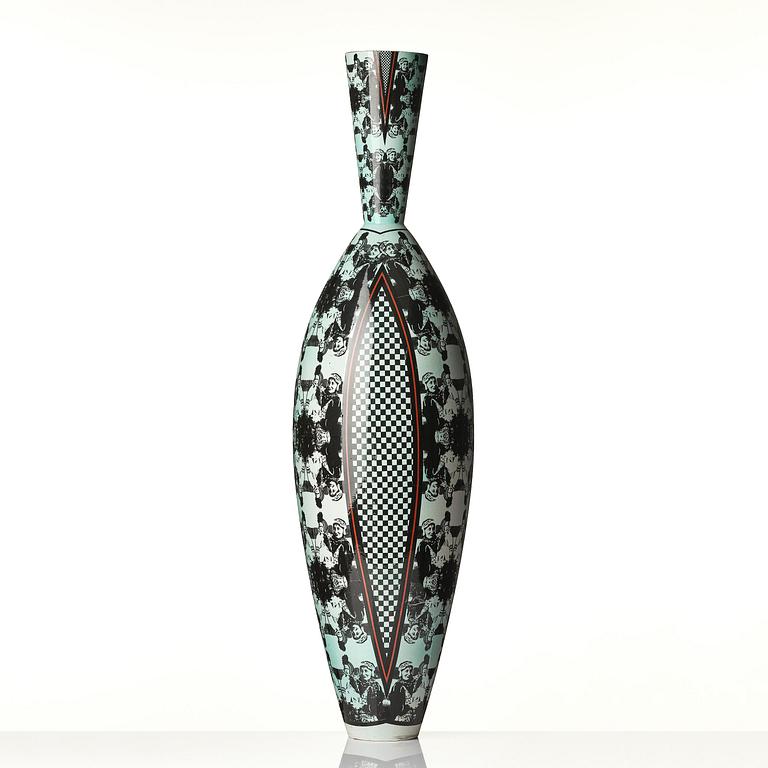 Åsa Lindström, a unique ceramic floor vase, Rörstrand, 1991.