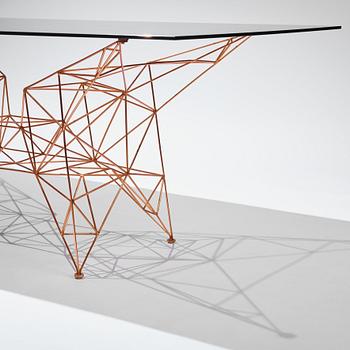 Tom Dixon, matbord, "Pylon Dining Table", Tom Dixon Studio, London, efter 2014.