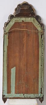 A Northern European late baroque mirror, mid 18th century.