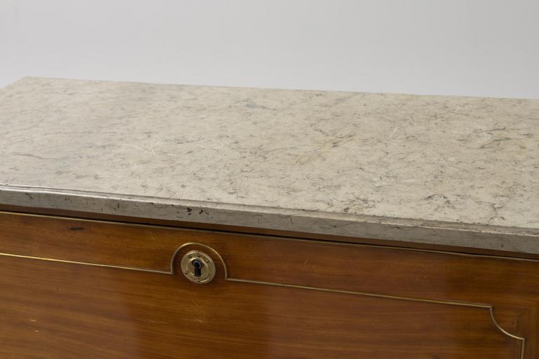 Sekretär, Sengustavianskt Stockholmsarbete i Gottlieb Iwerssons art, omkring år 1800.