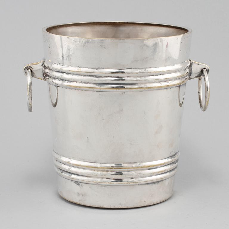 CHAMPAGNEKYLARE, nysilver, Würtembergische Metallwarenfabrik (WMF), Tyskland, 1900-talets första hälft.