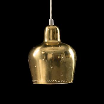 PAAVO TYNELL and/or ALVAR AALTO. A PENDANT LIGHT WITH WALL MOUNT. Designed for Taito Oy in the 1940s.