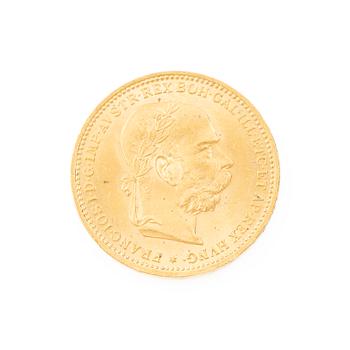 Gold coin, Austria-Hungary, 20 Corona, 1893.