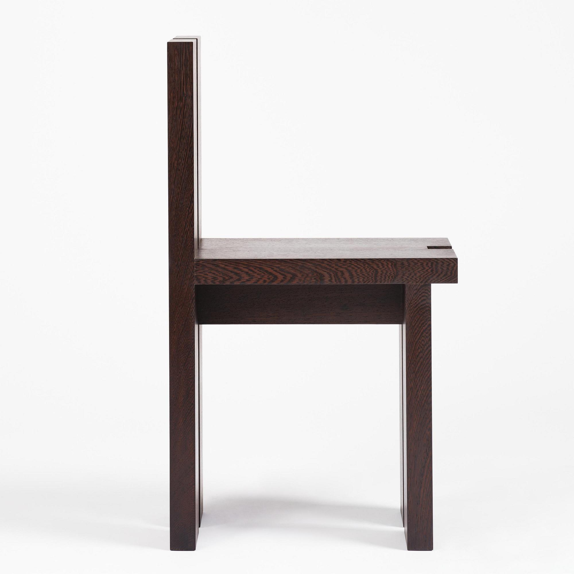 Nick Ross, a "P-A chair 03", ed. 1/8, executed in his own studio, Stockholm, 2024.