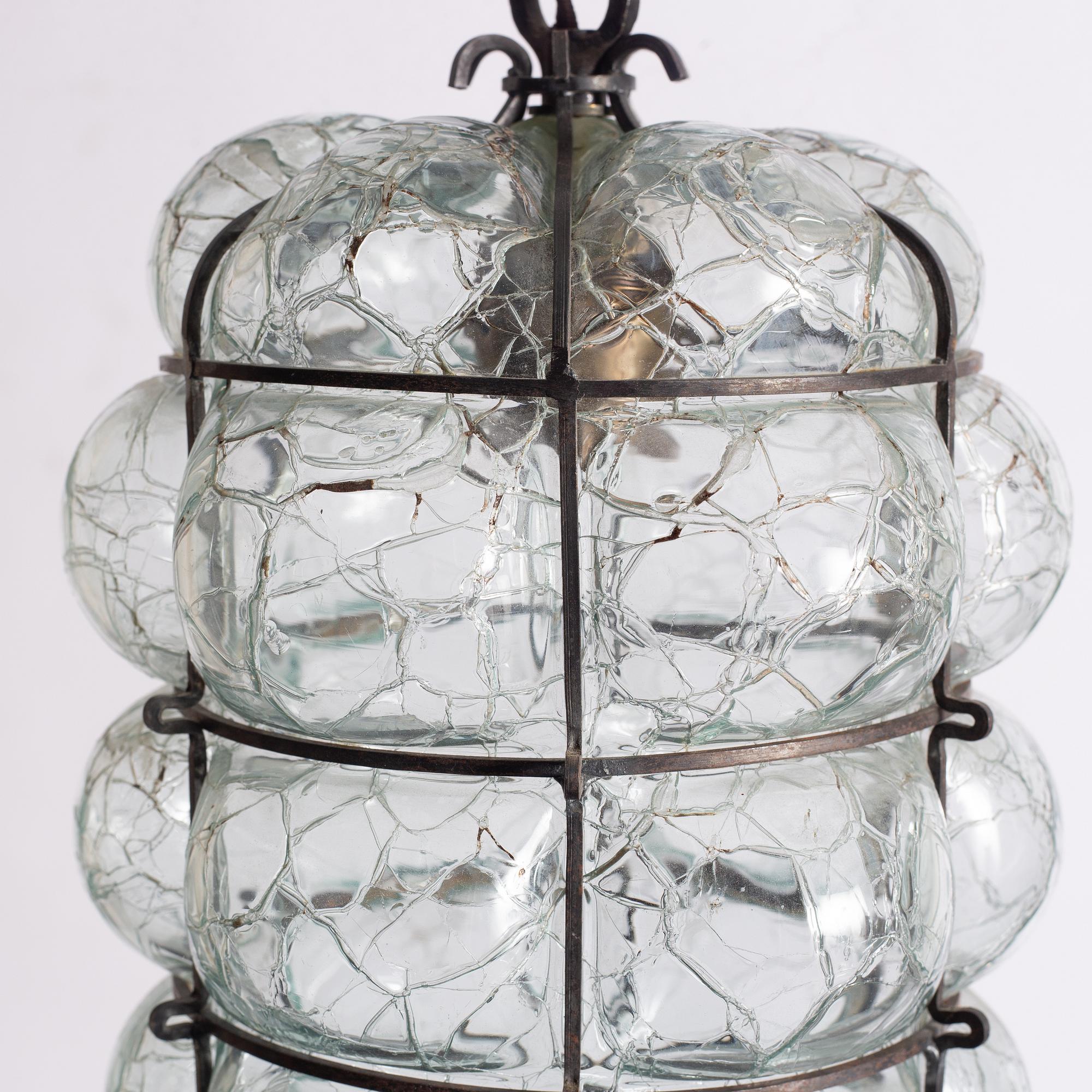 Harald Notini, a ceiling lamp model "10892", Arvid Böhlmarks Lampfabrik, Stockholm, 1930s.