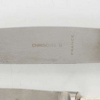 Bestickservis, nysilver, 72 delar, Chrisotel, Frankrike.