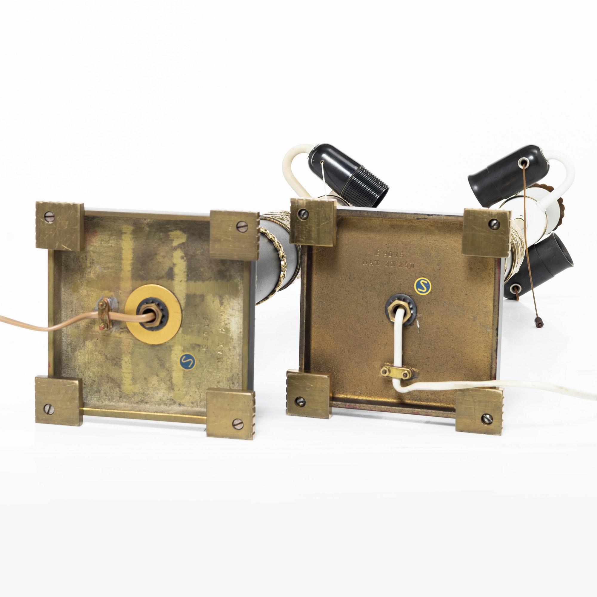 Boréns, an imposing pair of table lamps model 8019, Borås, 1960s-70s.