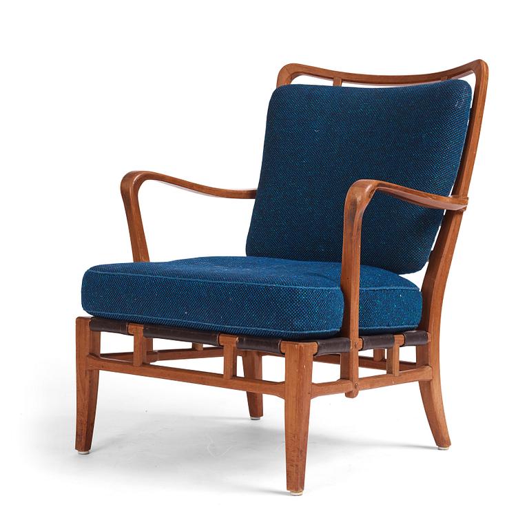 Carl-Axel Acking, an easy chair, "NK Hantverk" Nordiska Kompaniet, 1940s. Provenance Carl Axel Acking.