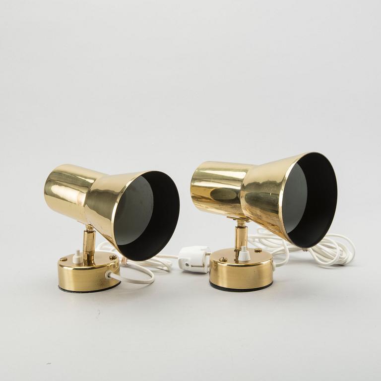 HANS-AGNE JAKOBSSON, brass wall lights.