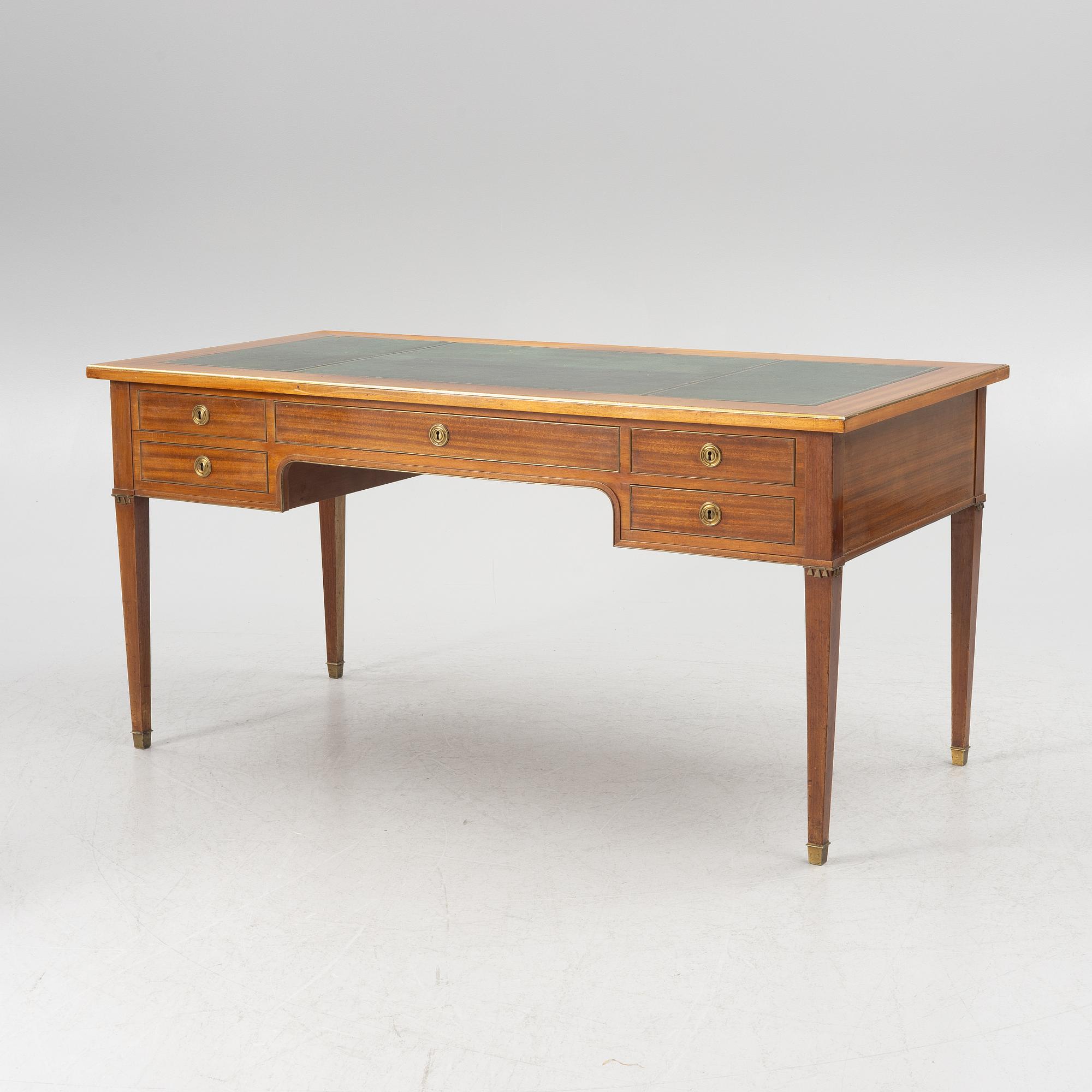 Desk, late Gustavian style, circa 1900.