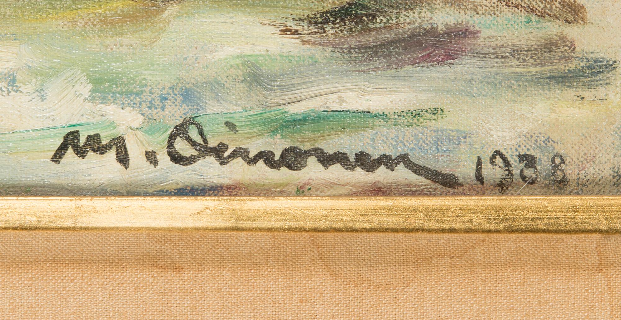Mikko Oinonen, oil on canvas, signed and dated 1938.
