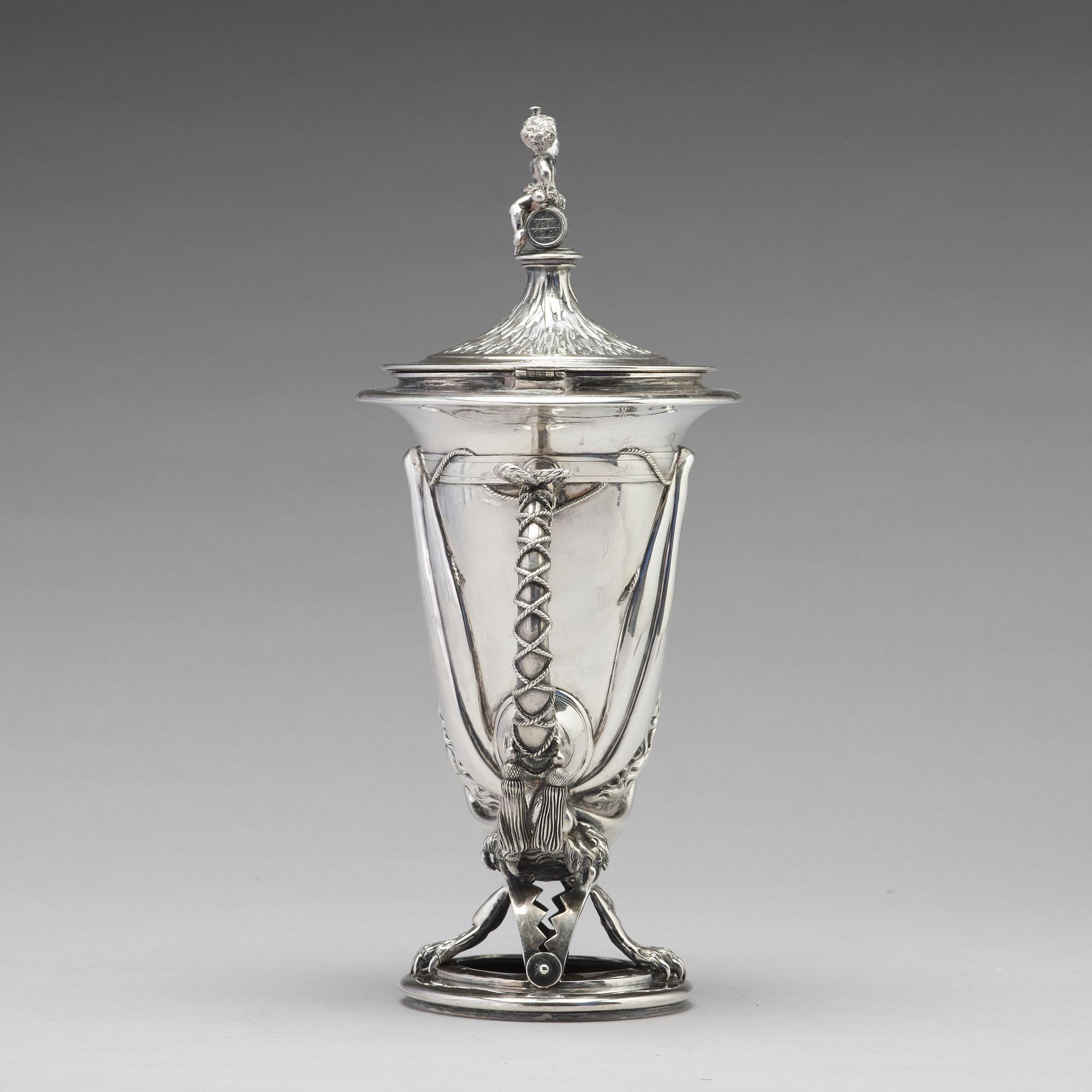Jean-Baptiste Vaillant, kanna/pokal, silver, S:t Petersburg 1858.
