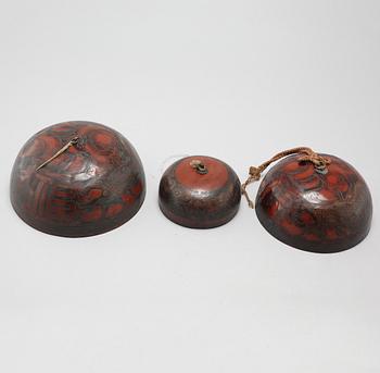 A set of Chinese chime bells, 20th Century.