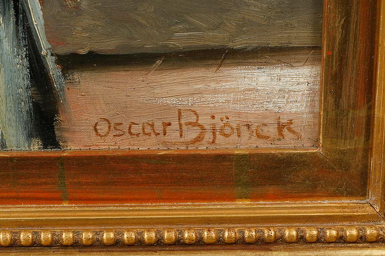 OSCAR BJÖRCK, oil on double canvas, signed.