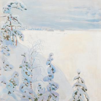 Akseli Gallen-Kallela, WINTERLANDSCAPE.