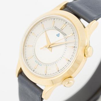 Jaeger-LeCoultre, Memovox, wristwatch, 33.5 mm.