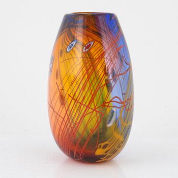 Berit Johansson, vase, glass, Sjöhyttan.