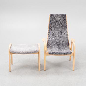 Yngve Ekström, A 'Lamino' easy chair with stool, Swedese.