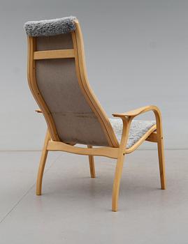 FÅTÖLJ med PALL, "Lamino", Yngve Ekström, Swedese, 1900-talets andra hälft.