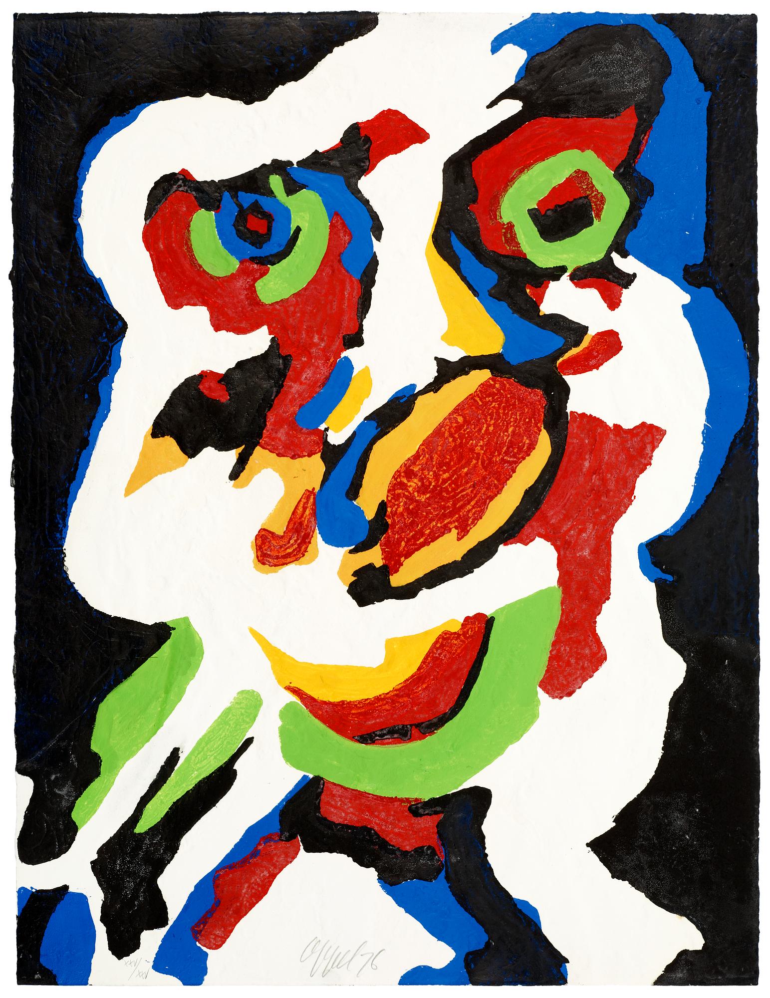 Karel Appel, "Musicien", from: "Music Maestro please I".
