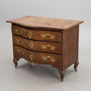 A CHEST OF DRAWERS, baroque 1760-60s.