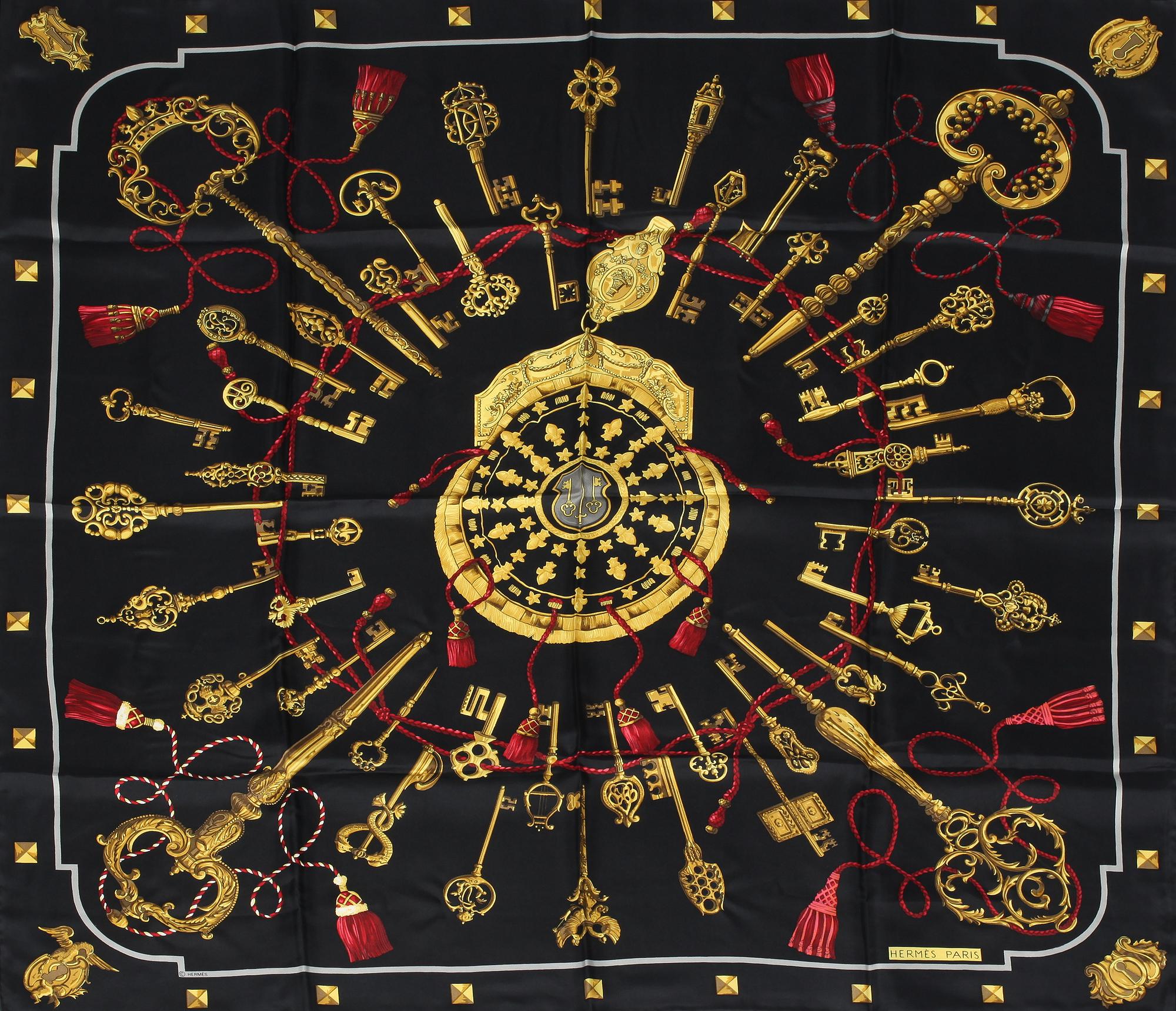 SCARF, "Les Clefs", Caty Latham , Hermés.