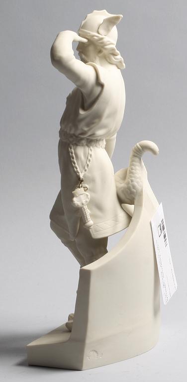 SKULPTUR, parian, efter Dyfverman, Gustafsberg 1921.