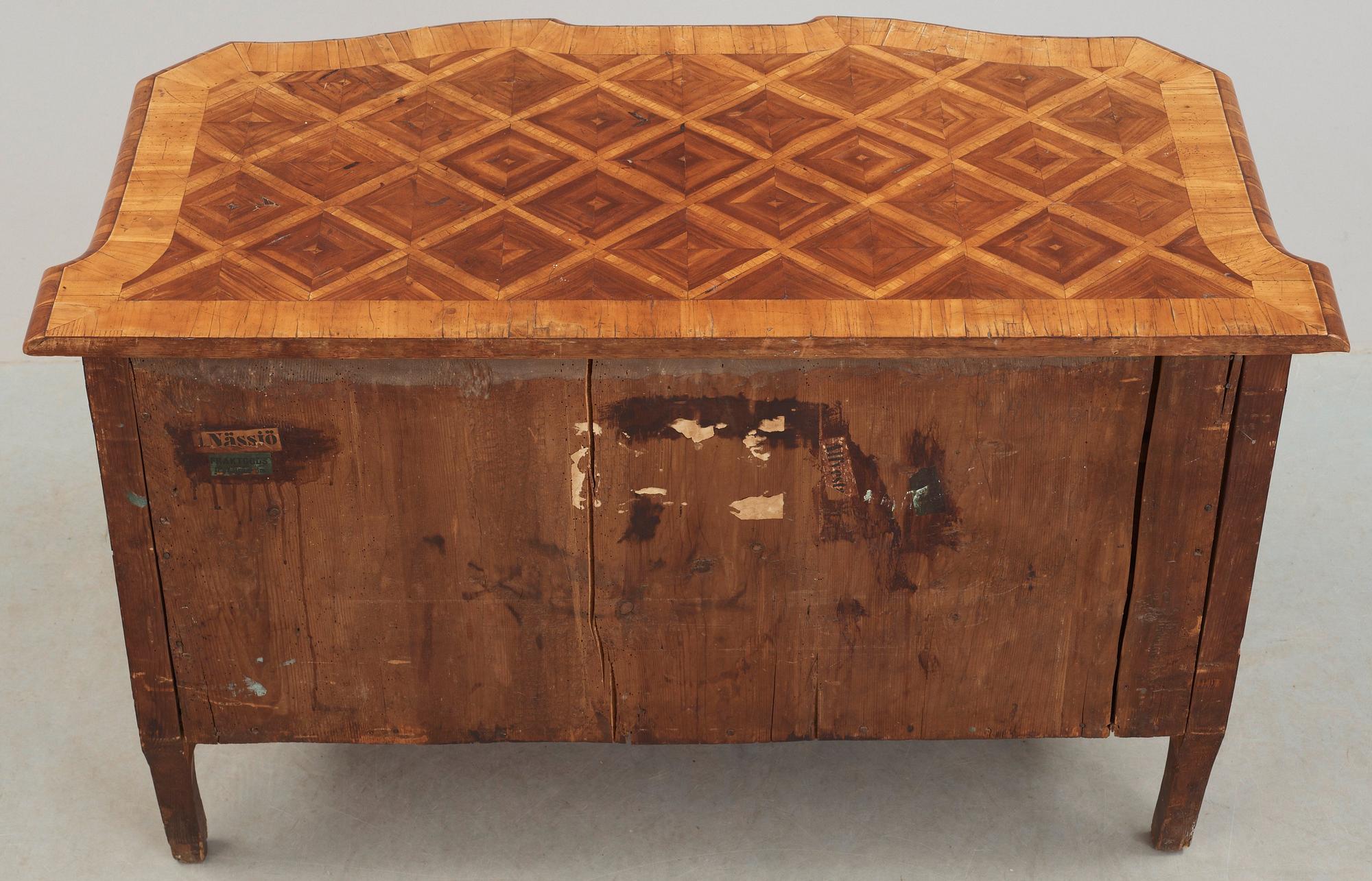 A Swedish late Baroque 18th century commode.