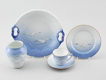 KAFFESERVIS, 24 del, porslin, Måsen, Bing & Gröndahl.