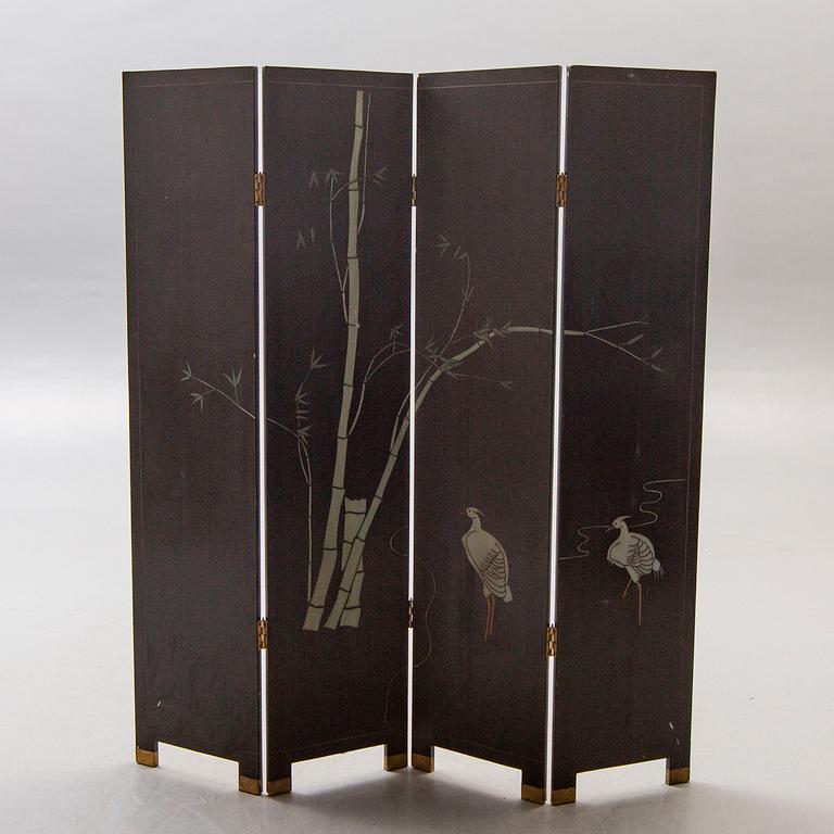 A Japanese 20th century folding screen.