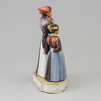 A Royal Copenhagen porcelain figure group, 'Amager', Denmark, second half of the 20th century.