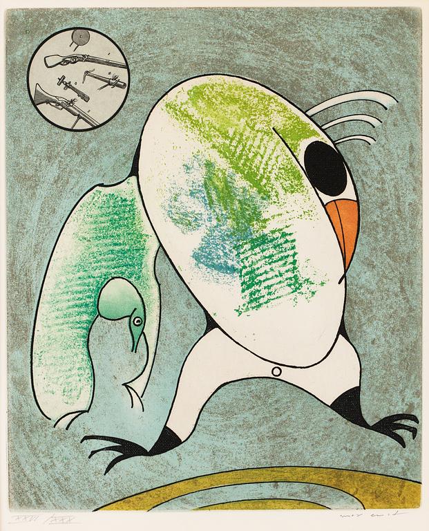Max Ernst, Utan titel ur:"Oiseaux en peril".