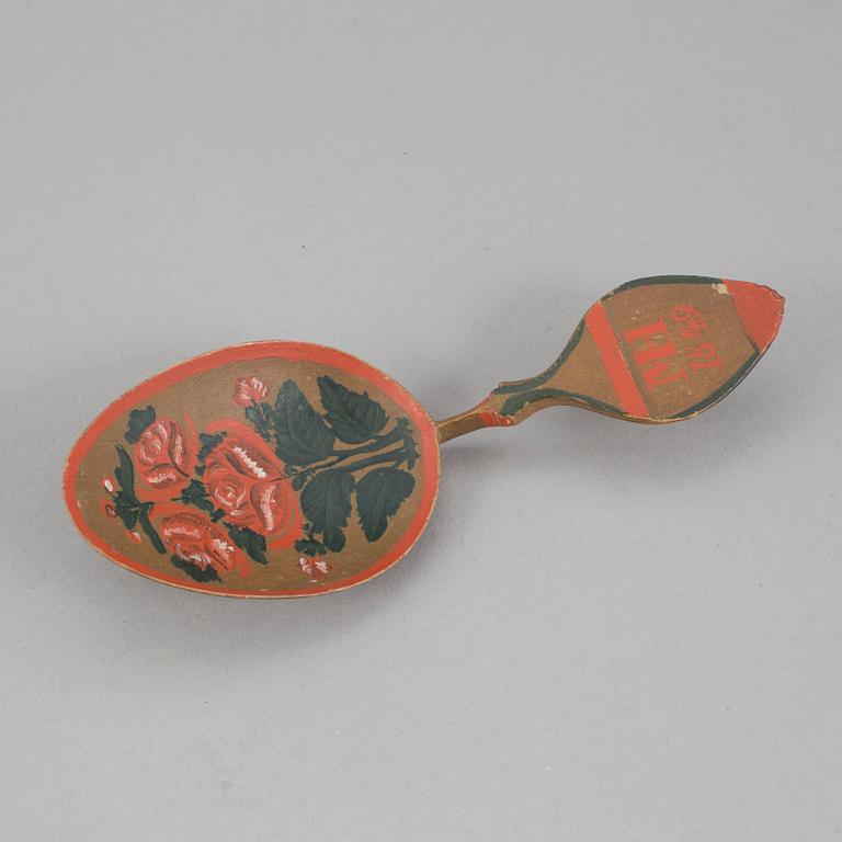 BRÖLLOPSSKED, friargåva, allmoge, tillskriven Pehr Schenler, Norrala, Hälsingland. Daterad 1849.