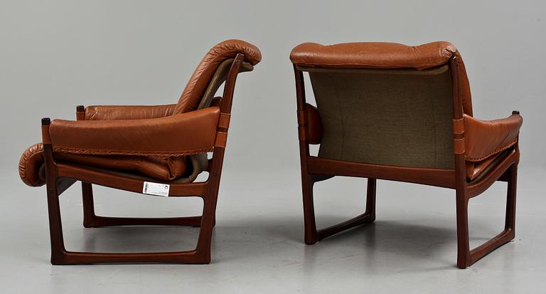 FÅTÖLJER ett par, 1960/1970-tal.