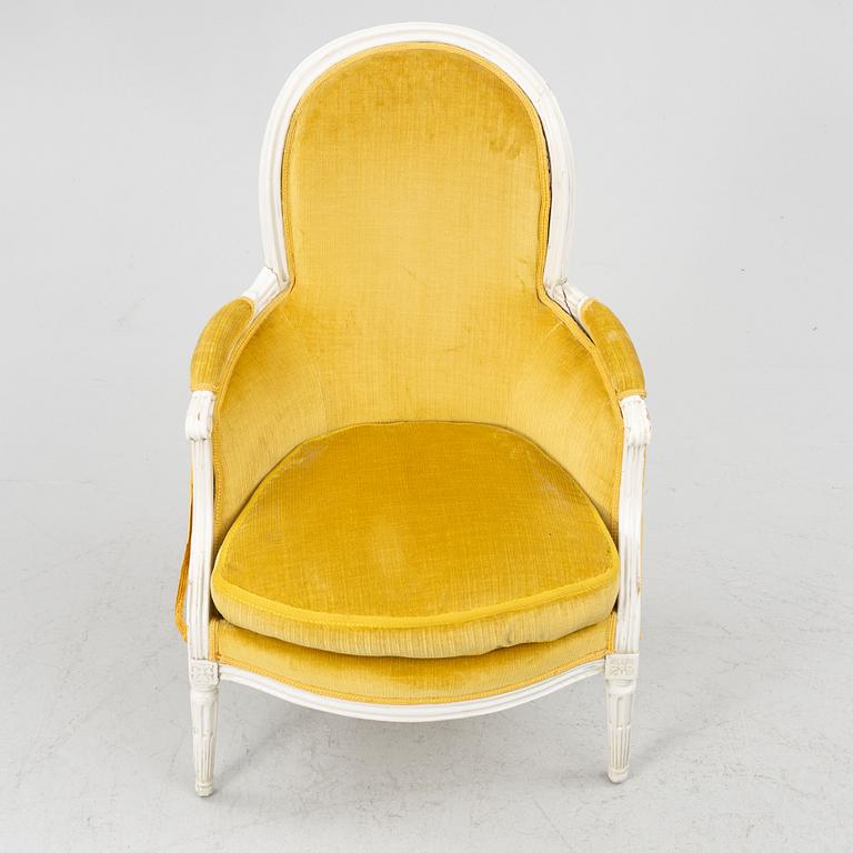 Fåtölj, Gustaviansk stil, 1900-talets början.