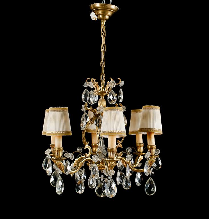 LJUSKRONA, rokokostil, 1900-talets mitt. Höjd ca 60 cm.