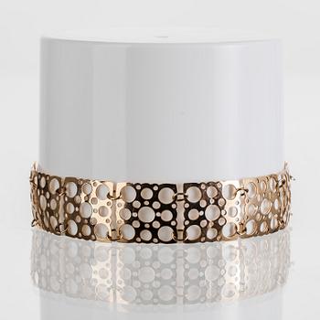 ARMBAND, guld 14K, Liisa Vitali, Westerback Helsingfors 1973. Tot. vikt ca 7,2 gr.