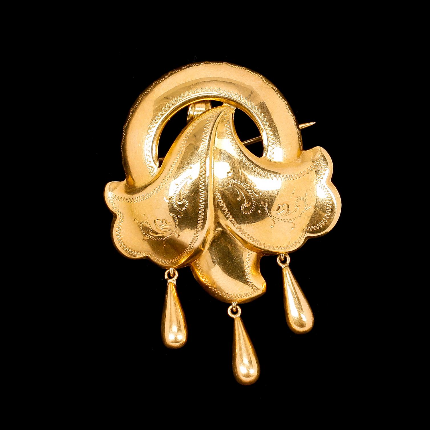 BROSCH/HÄNGE, 18k guld, 1947. Ca 5 gr.