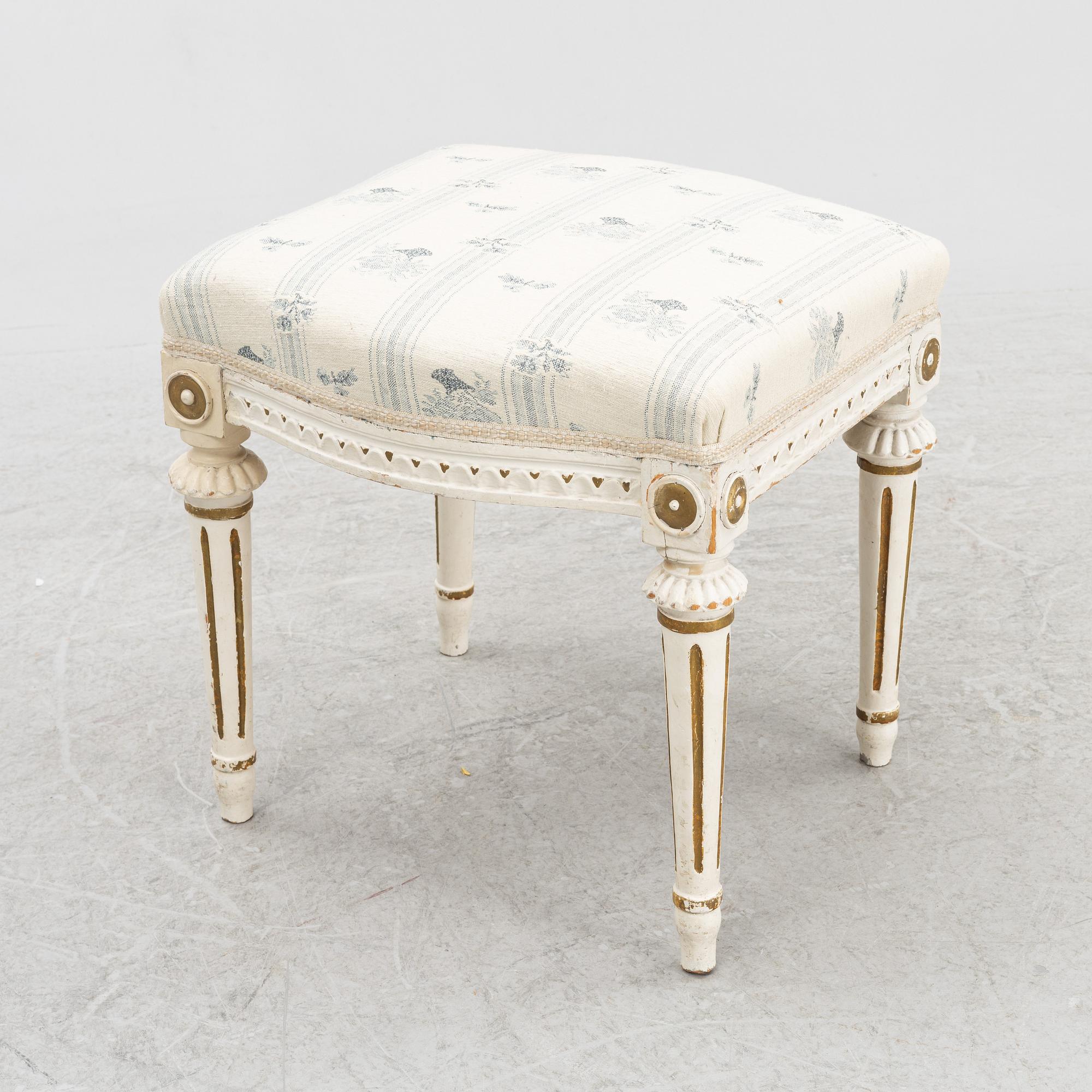 Taburett, Gustaviansk, 1700-talets slut.