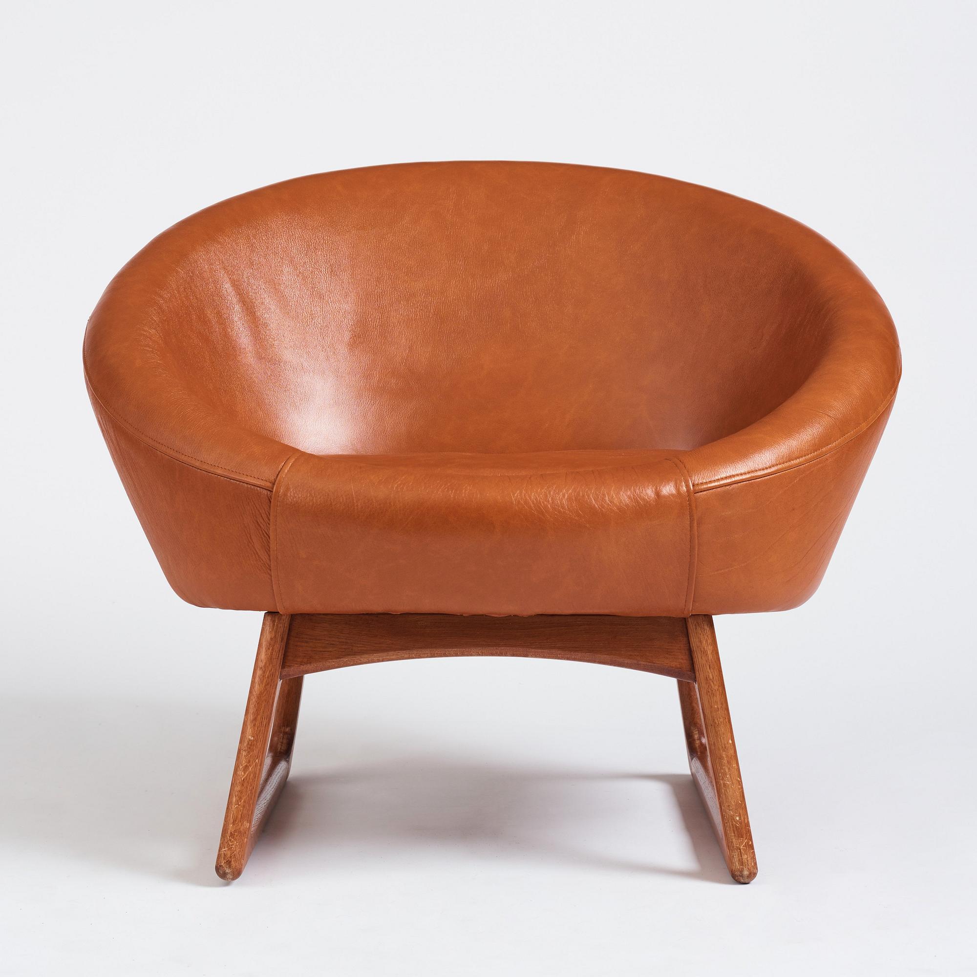 Kurt Østervig, fåtölj, "57A", Rolschau Møbler, Danmark 1950-tal.