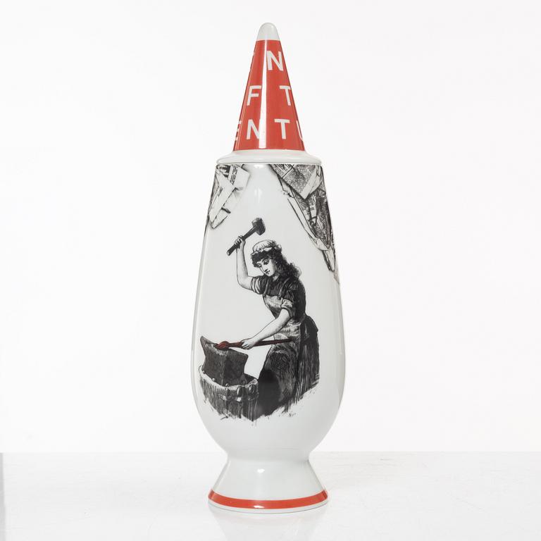 Alessandro Mendini, a vase with lid, 'Make Up 100%', Alessi Tendentse, Italy.