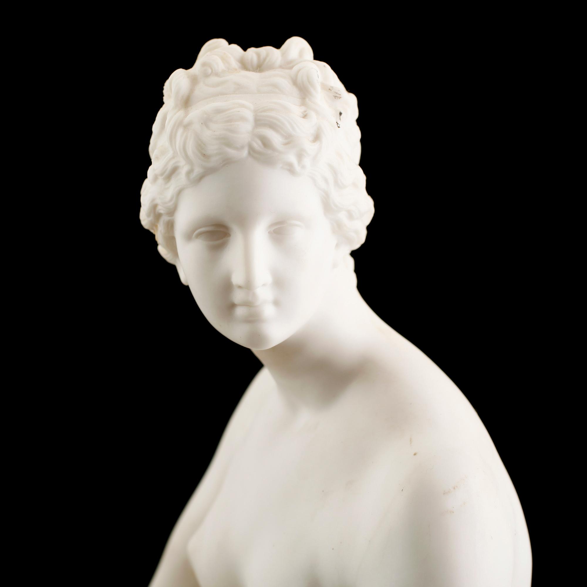 FIGUR, parian, Gustafsberg 1891.