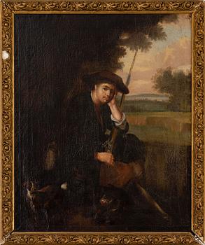 UNIDENTIFIED ARTIST, HUNTER WITH HIS DOG.