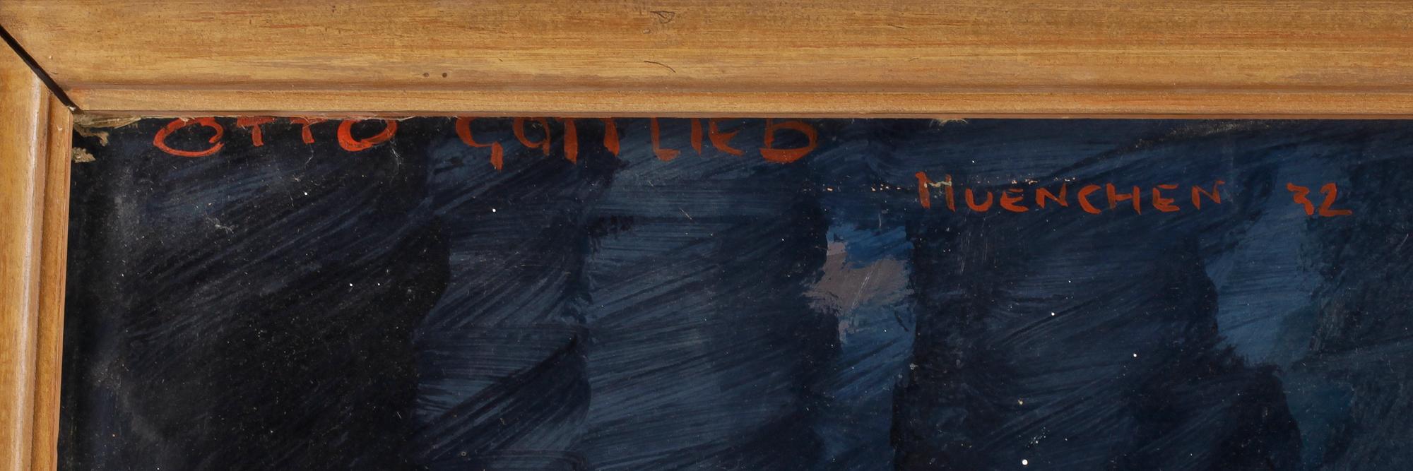 OTTO KONSTANTIN GOTTLIEB VON KURSELL, olja på papper, sign o dat München -32.