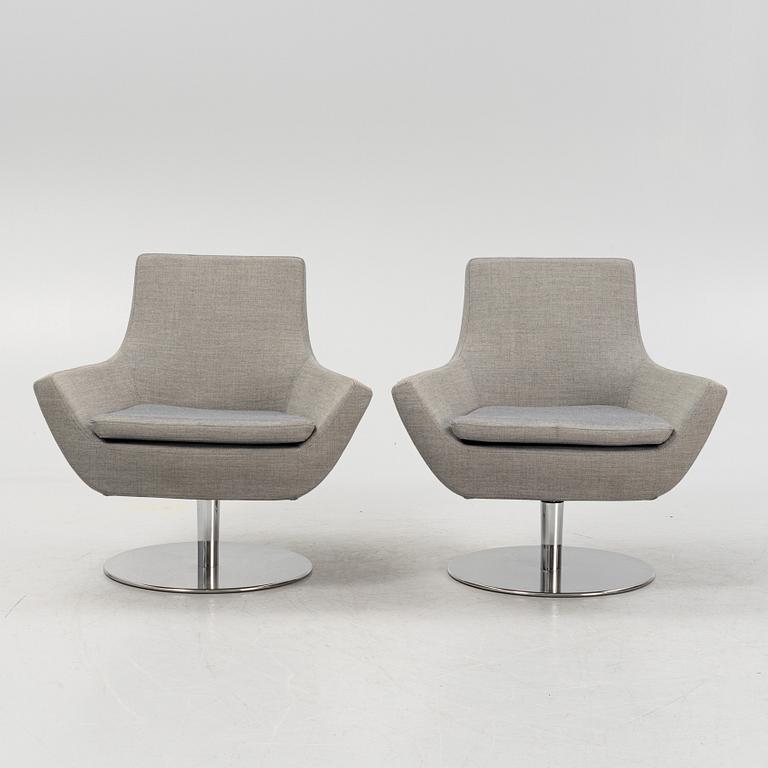 Roger Persson, a pair of 'Happy Swing' armchairs, Swedese, Sweden, 21st century.