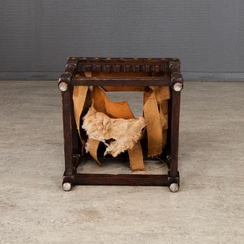 KARMSTOLAR, 2 st, och STOLAR, 6 st, barockstil, 1800-talets slut.